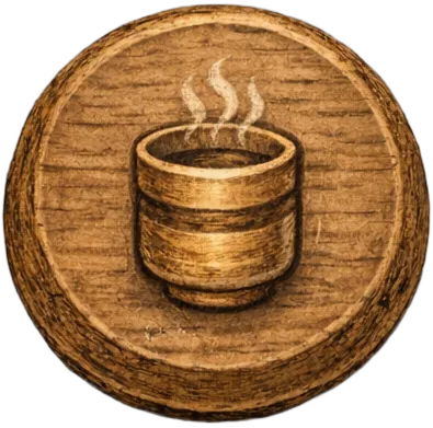お茶を飲む